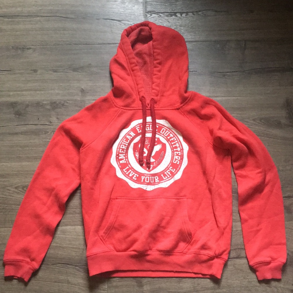 Red Hooded Sweatshirt
